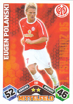 Eugen Polanski 1. FSV Mainz 05 2010/11 Topps MA Bundesliga #191